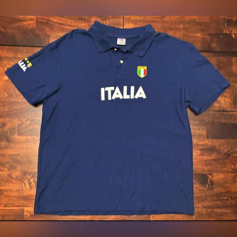 ITALIA Stedman Collection Navy Blue Polo Shirt Men’s Size 3XL